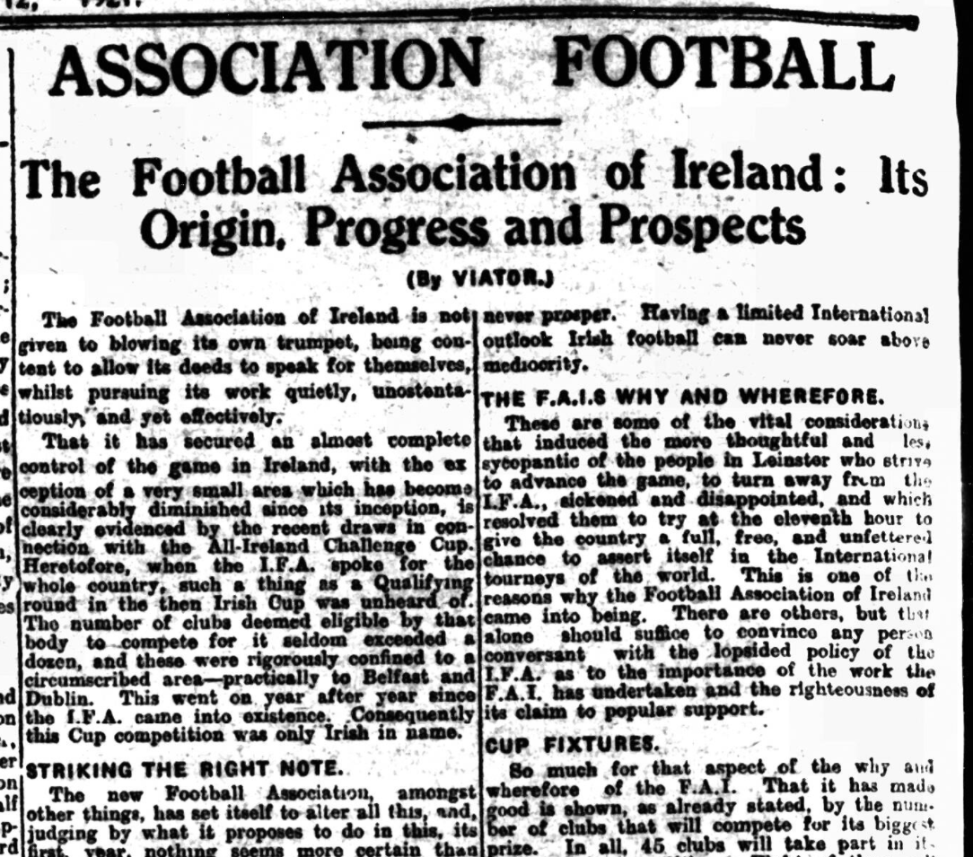 Celebrating the new Football Association of Ireland