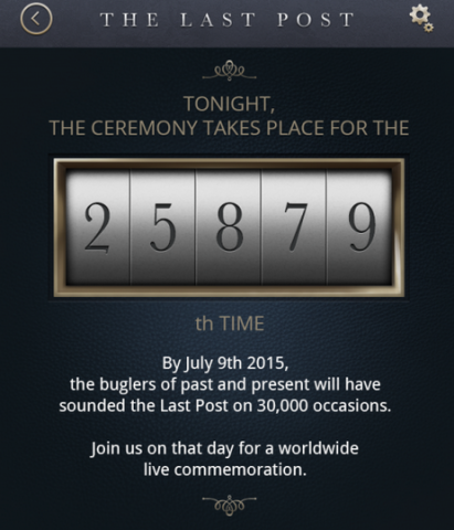 Smartphone app launched for 30,000th Last Post performance