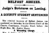 Sentences Passed at Belfast Assizes