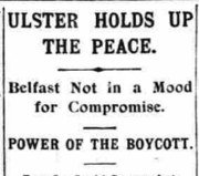 Lack of Progress in Irish Peace Talks