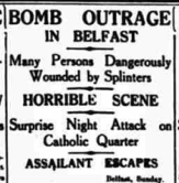 Bombing Outrage in Belfast