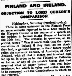 Comparison between Finland and Ireland