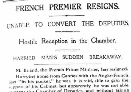French Premier Resigns