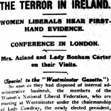 The Women’s National Liberal Federation and the Irish Question