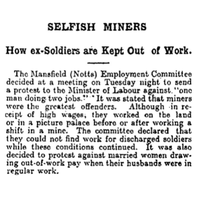 Selfish Miners Keep Ex-Soldiers Out of Work