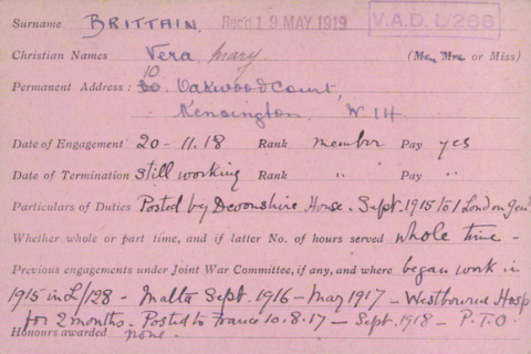 British Red Cross records from war go online