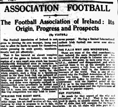 Celebrating the new Football Association of Ireland