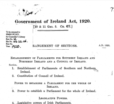 Irish Home Rule: What the Act Provides