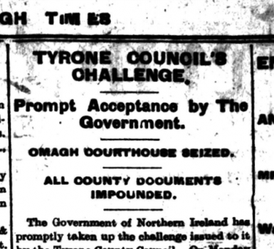 Tyrone County Council shut down