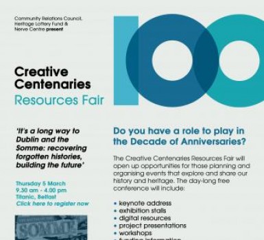 Creative Centenaries Resources Fair for Belfast