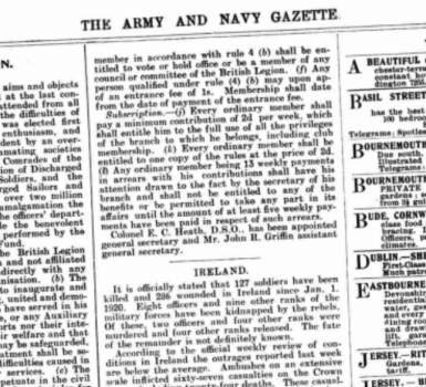 Latest Reports on British Armed Forces Casualties in War of Independence