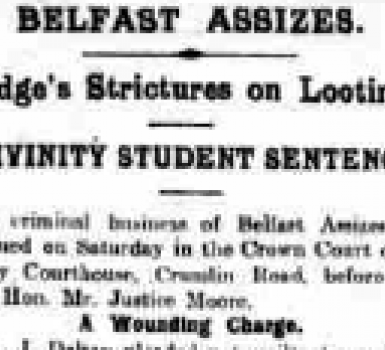Sentences Passed at Belfast Assizes