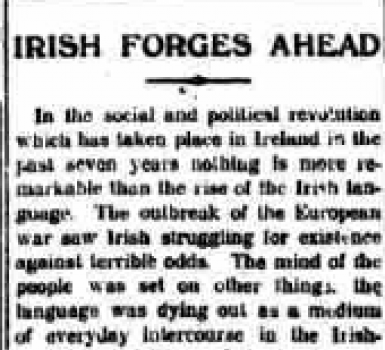 The Rise of the Irish Language