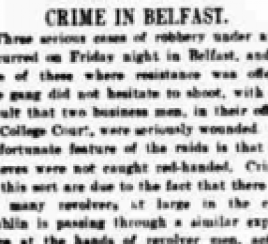 Armed Robbery in Belfast