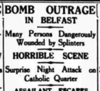 Bombing Outrage in Belfast