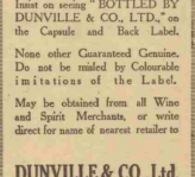 Dunville’s VR Whisky