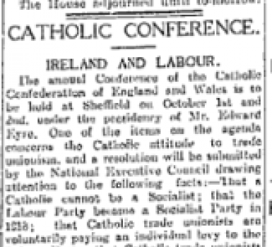 Catholicism, Ireland & Labour Rights