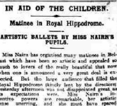 Charity Matinee Held at the Royal Hippodrome