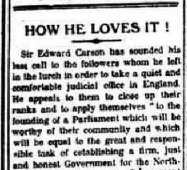 Edward Carson: How He Loves It!