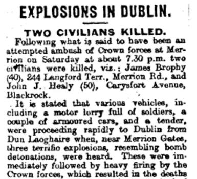 Attacks in Dublin, Roscommon and Limerick