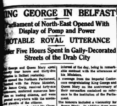 Newspapers React to Royal Visit and Parliament Opening